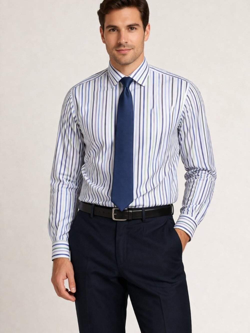 Eddie Bauer Men's Stripes Shirt